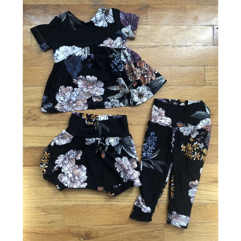 Macy Kate Boutique 6-12 M Peplum Bummie & Harem Pants